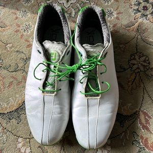 FootJoy DNA Men’s Golf Shoes-White/Lime 53418 Size 9 1/2 M